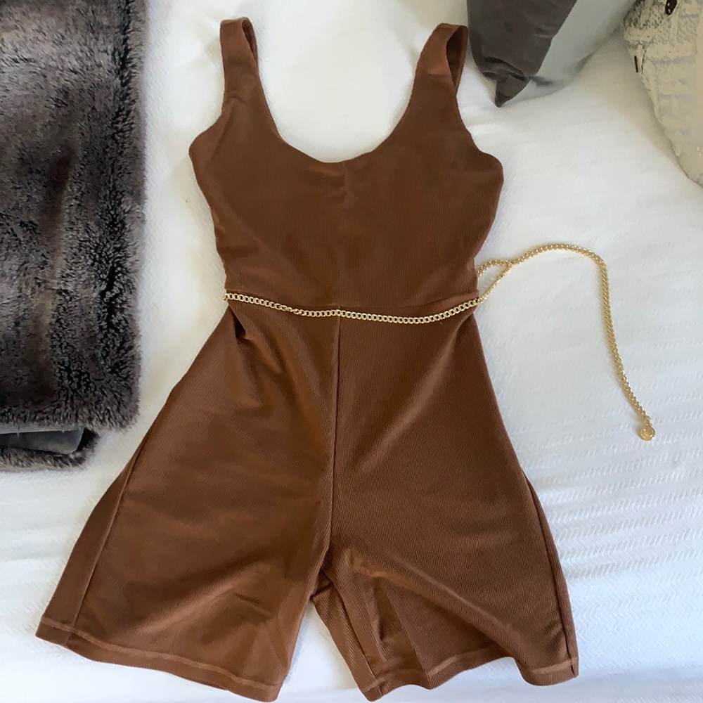WeWoreWhat Rib Scoop Bodysuit